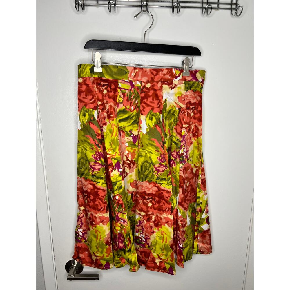 Grace Elements Women's Floral Print Pencil Me In Full Midi Skirt NEW ~ Size 10